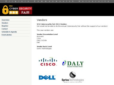 VCU Cybersecurity Fair 2011